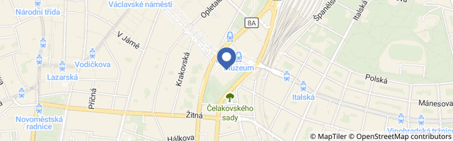 Mapa - Národní muzeum