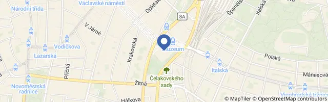 Mapa - Národní muzeum
