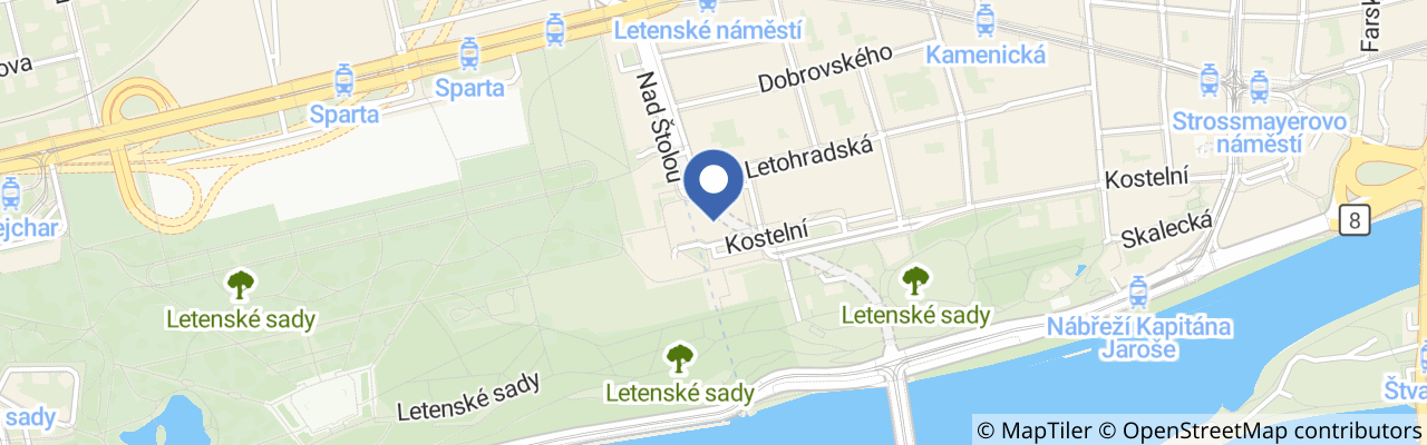 Mapa - Národní zemědělské muzeum