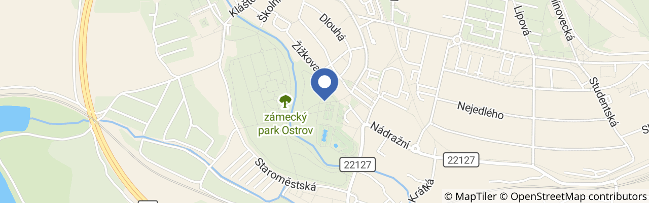 Mapa - Ostrov nad Ohří