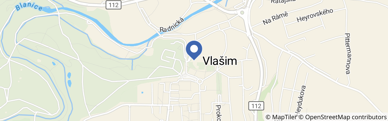 Mapa - ParaZOO Vlašim