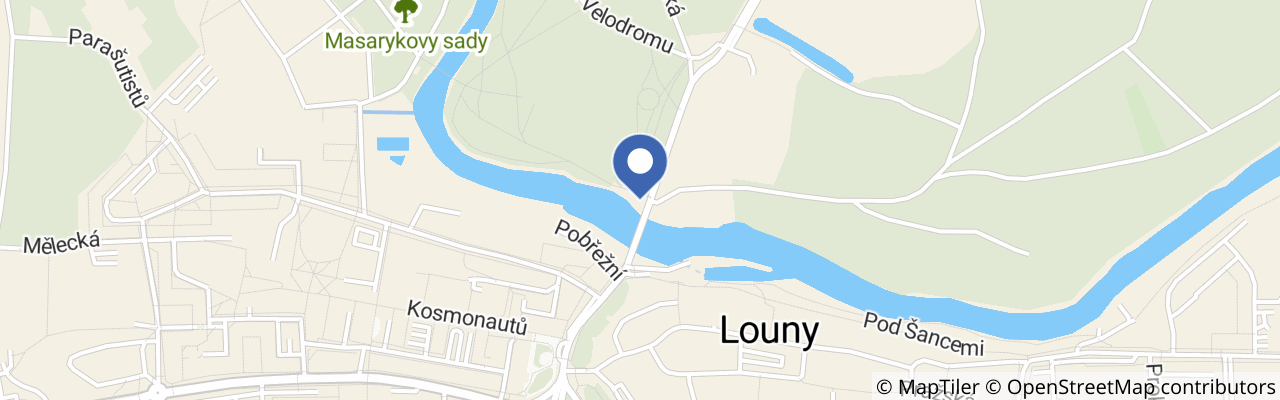 Mapa - Plavba v pramici na řece Ohři