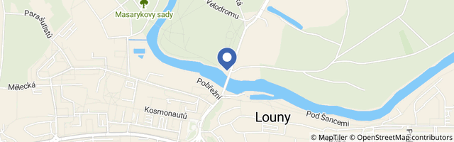 Mapa - Plavba v pramici na řece Ohři