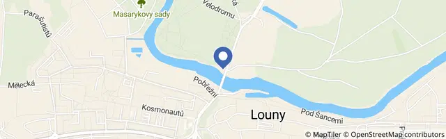 Mapa - Plavba v pramici na řece Ohři