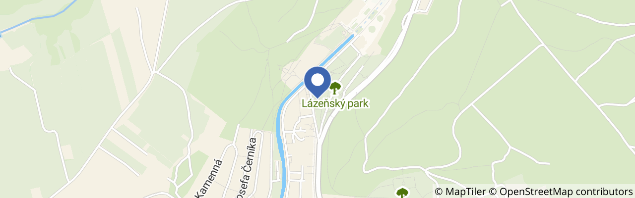 Mapa - Pramen Dr. Šťastného