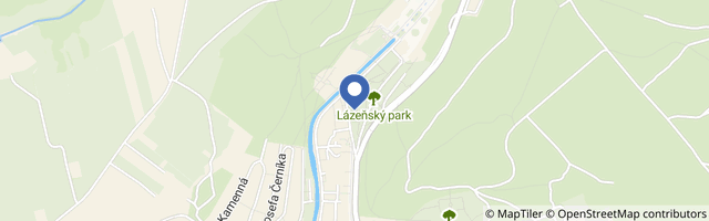 Mapa - Pramen Dr. Šťastného