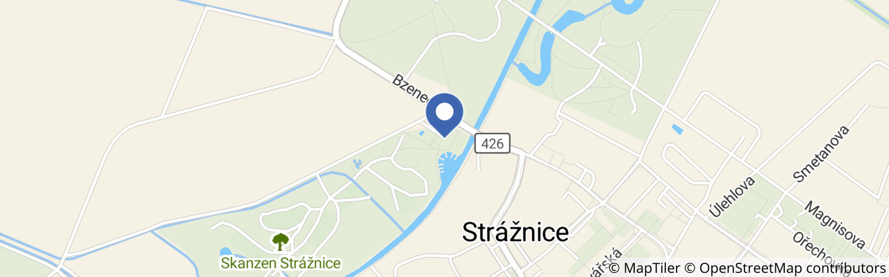 Mapa - Skanzen Strážnice