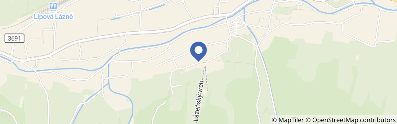 Mapa - Ski areál Lázeňský vrch