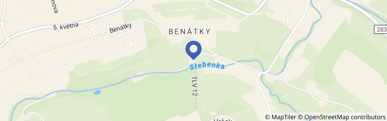 Mapa - Ski areál Struhy