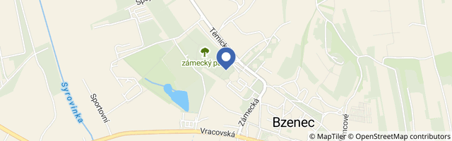 Mapa - Zámecký park Bzenec
