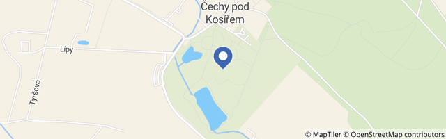 Mapa - Zámecký park Čechy pod Kosířem