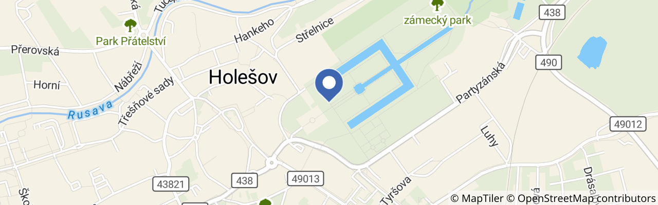 Mapa - Zámecký park Holešov