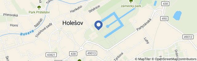 Mapa - Zámecký park Holešov
