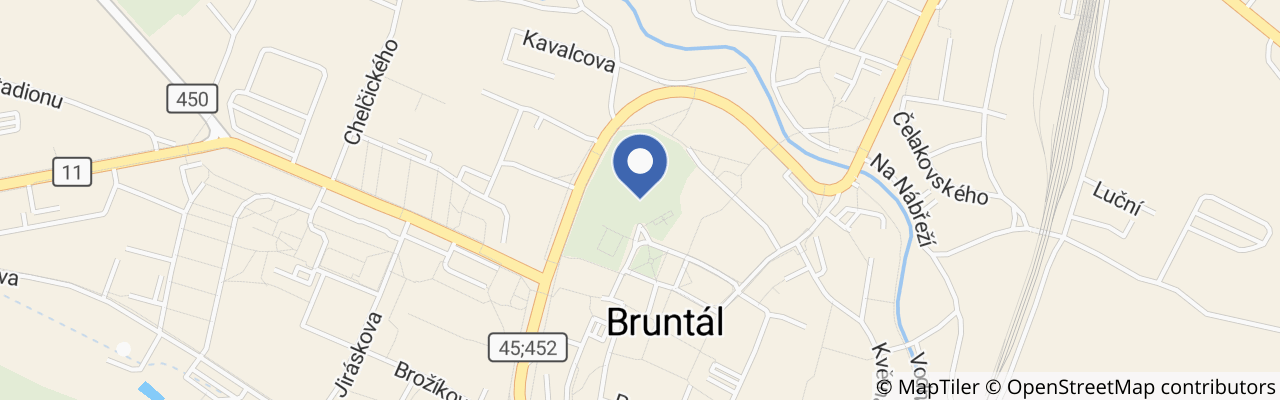 Mapa - Zámek Bruntál