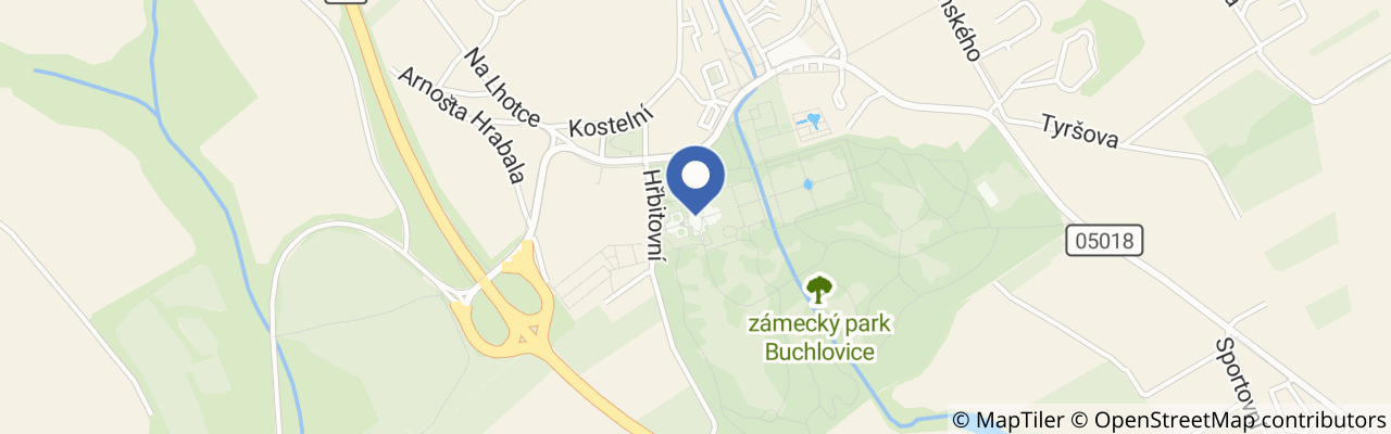 Mapa - Zámek Buchlovice