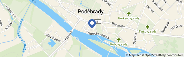 Mapa - Zámek Poděbrady