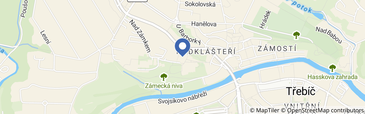 Mapa - Zámek Třebíč