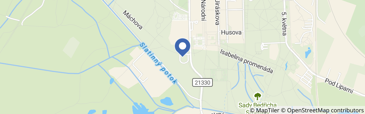 Mapa - Zrcadlový labyrint Františkovy lázně