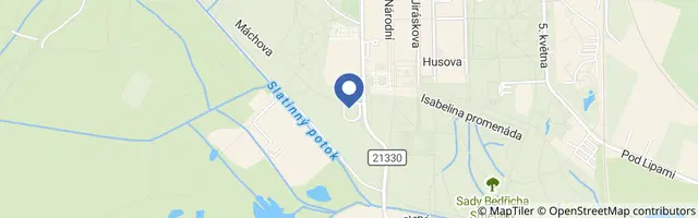 Mapa - Zrcadlový labyrint Františkovy lázně