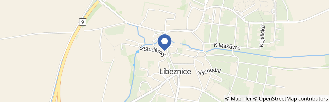 Mapa - Zrcadlový labyrint Líbeznice