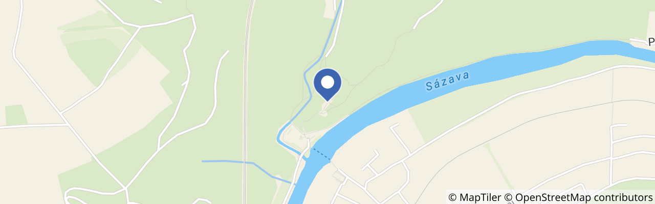 Mapa - Zřícenina Zlenice