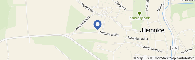 Mapa - Zvědavá ulička Jilemnice