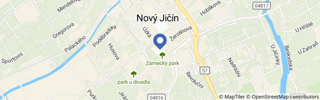 Mapa - Žerotínský zámek v Novém Jičíně