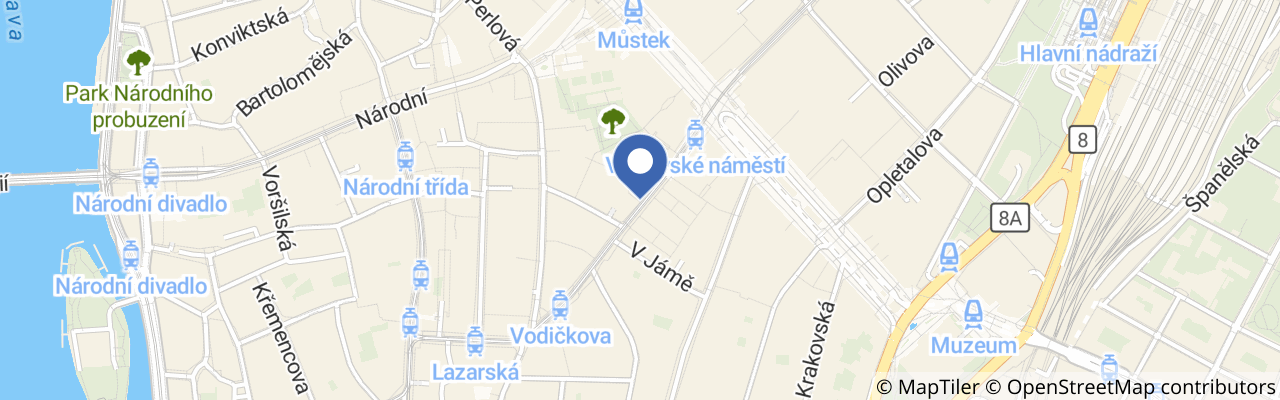 Mapa - Muzeum Fantastických Iluzí