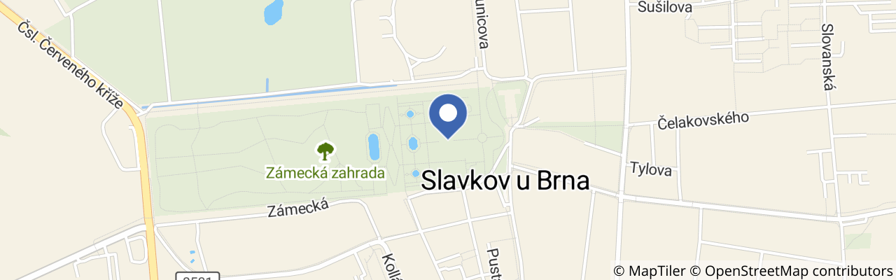 Mapa - Zámek Slavkov - Austerlitz