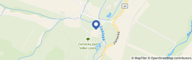 Mapa - Zámek Velké Losiny