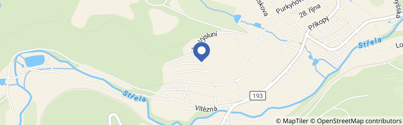 Mapa - Lesní stezka Žlutice