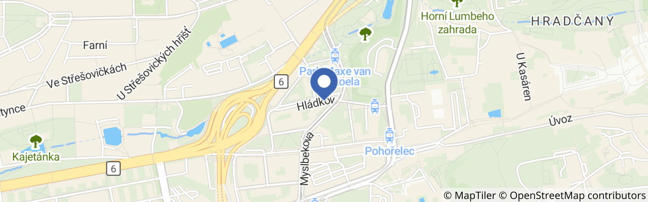 Mapa - Halabala cafe – TRVALE UZAVŘENO