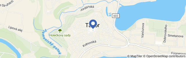 Mapa - Táborské podzemí