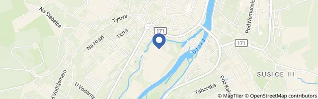 Mapa - Bazén Sušice