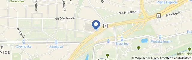 Mapa - Muzeum DPP Praha