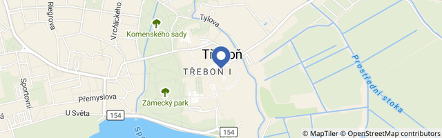 Mapa - Třeboň v marcipánu