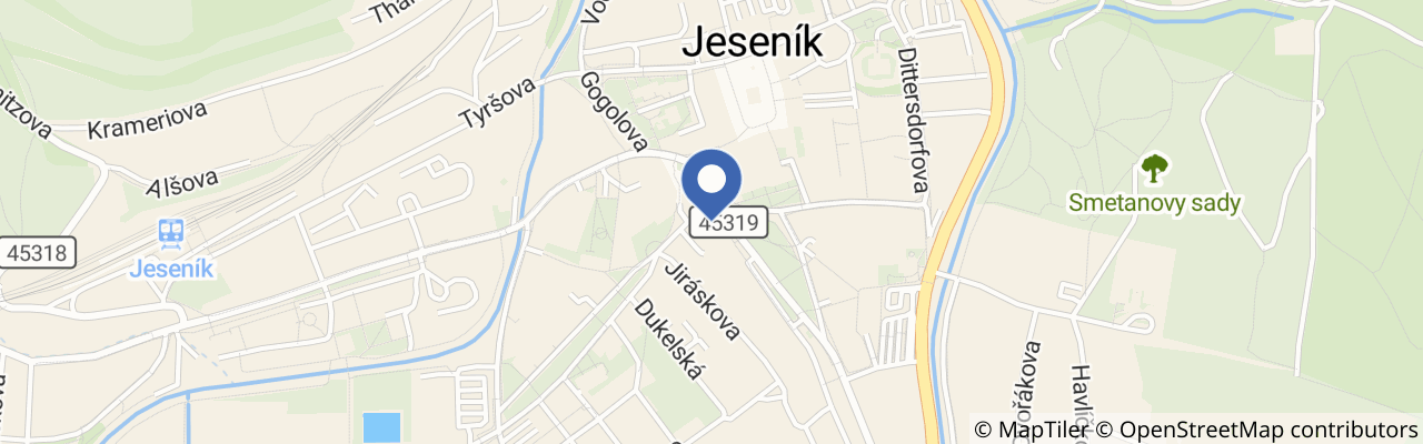 Mapa - Dětská kavárna Jeseník