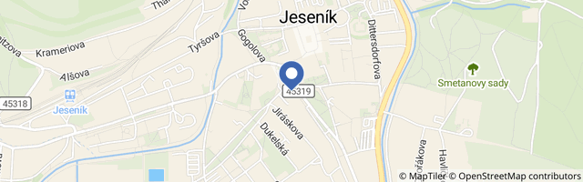 Mapa - Dětská kavárna Jeseník