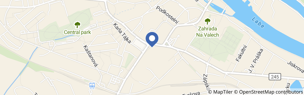 Mapa - Kavárna Dvě vrány