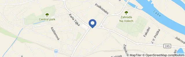 Mapa - Kavárna Dvě vrány