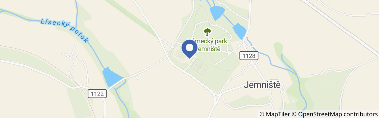 Mapa - Zámek Jemniště