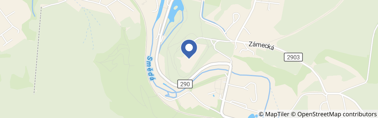 Mapa - Hrad a zámek Frýdlant