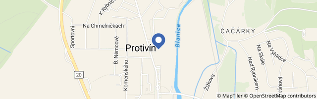 Mapa - Krokodýlí zoo Protivín