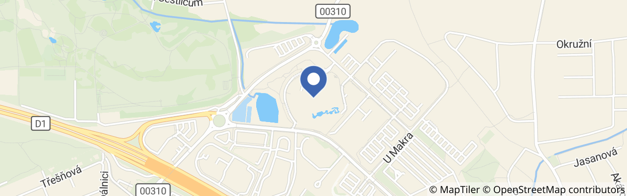 Mapa - Aquapalace Praha