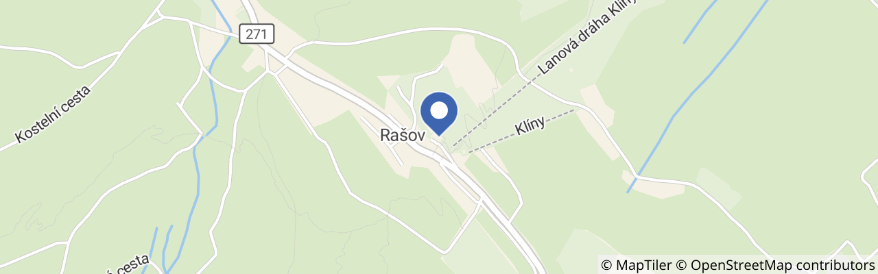 Mapa - Sport areál Klíny