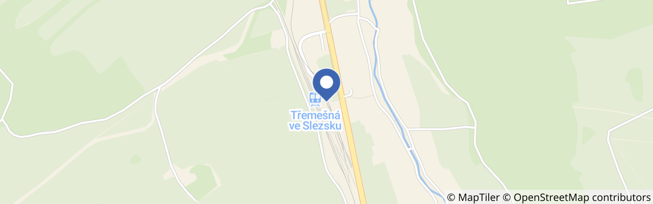 Mapa - Osoblažská úzkokolejka