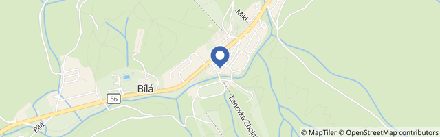 Mapa - Ski areál Bílá