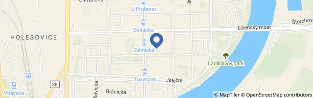 Mapa - Krokodýlí zoo Praha