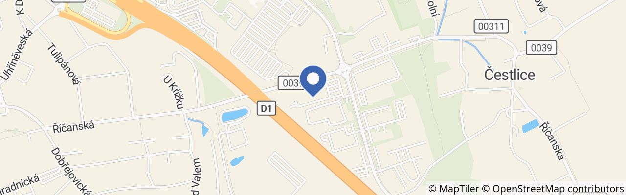 Mapa - HOP Arena Čestlice – TRVALE UZAVŘENO