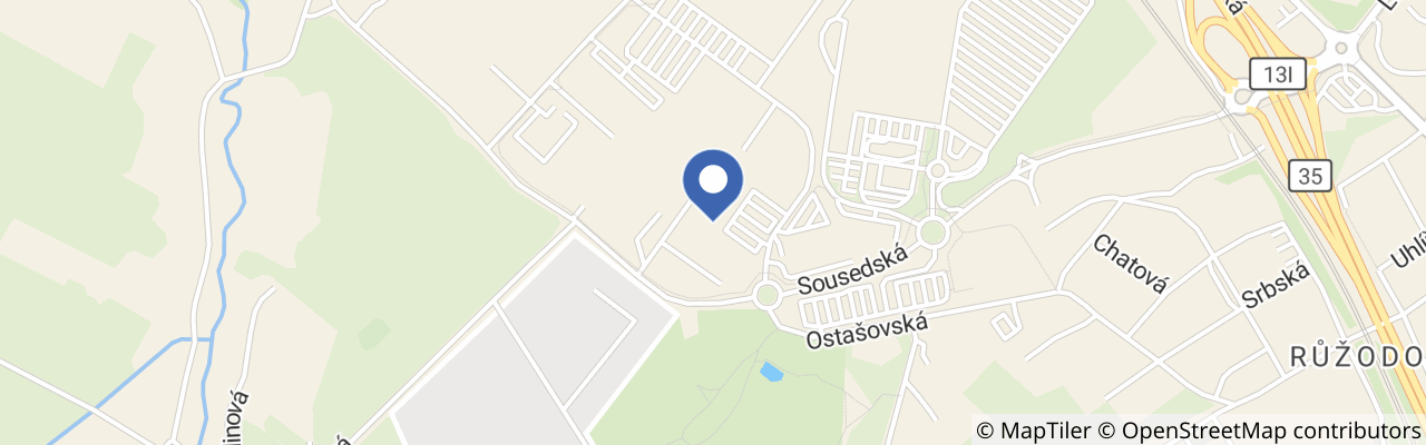 Mapa - Hop arena Liberec